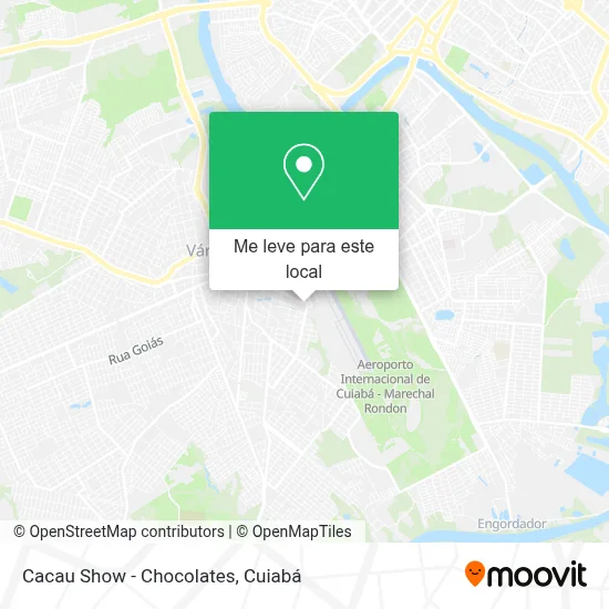Cacau Show - Chocolates mapa