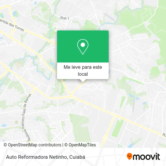 Auto Reformadora Netinho mapa