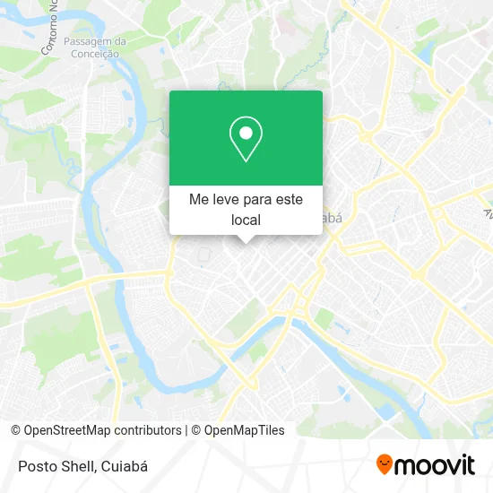 Posto Shell mapa