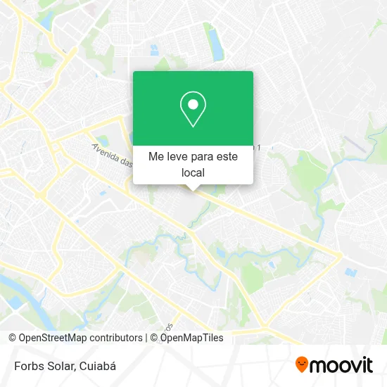 Forbs Solar mapa