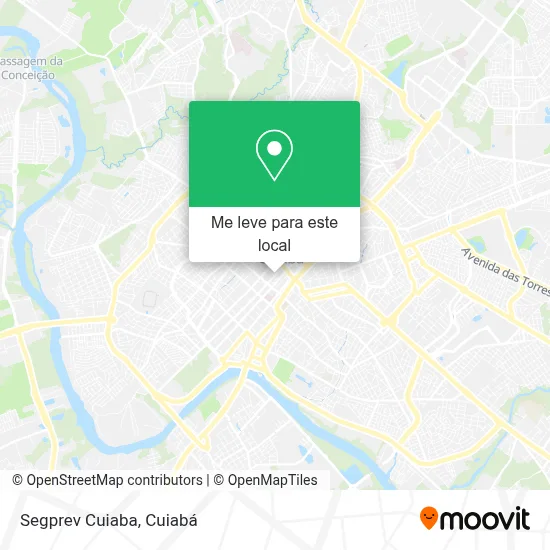 Segprev Cuiaba mapa