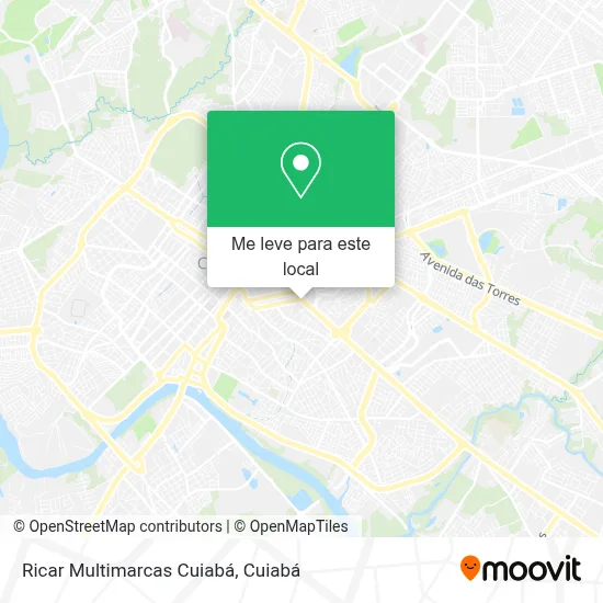 Ricar Multimarcas Cuiabá mapa