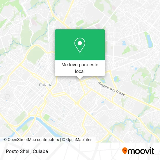 Posto Shell mapa