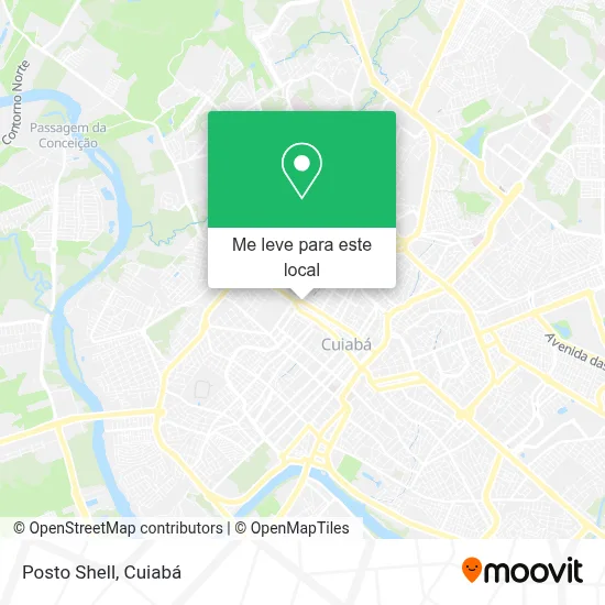 Posto Shell mapa