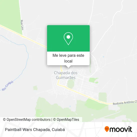 Paintball Wars Chapada mapa