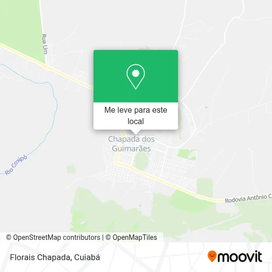 Florais Chapada mapa