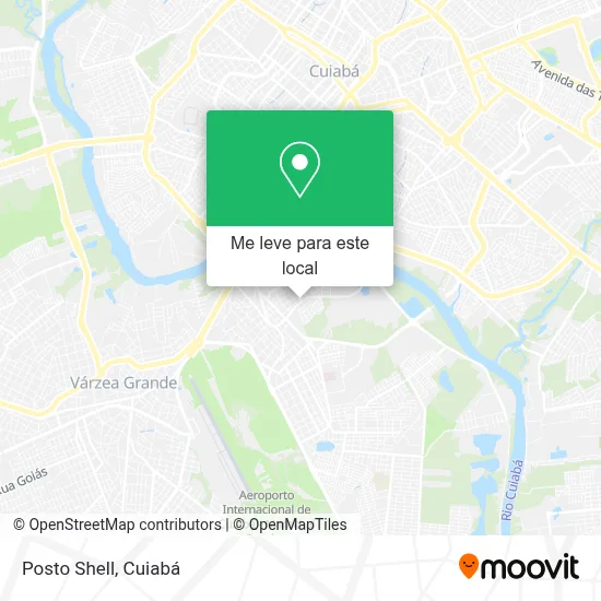 Posto Shell mapa