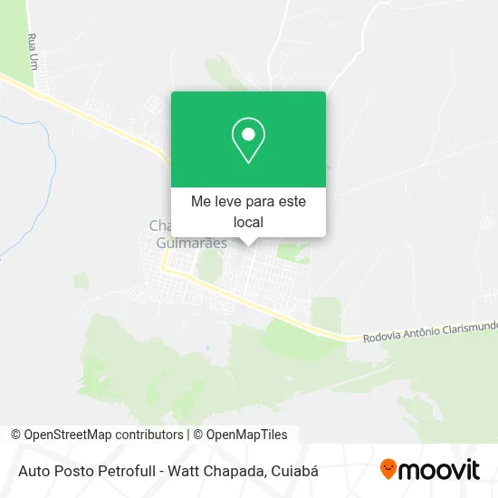 Auto Posto Petrofull - Watt Chapada mapa