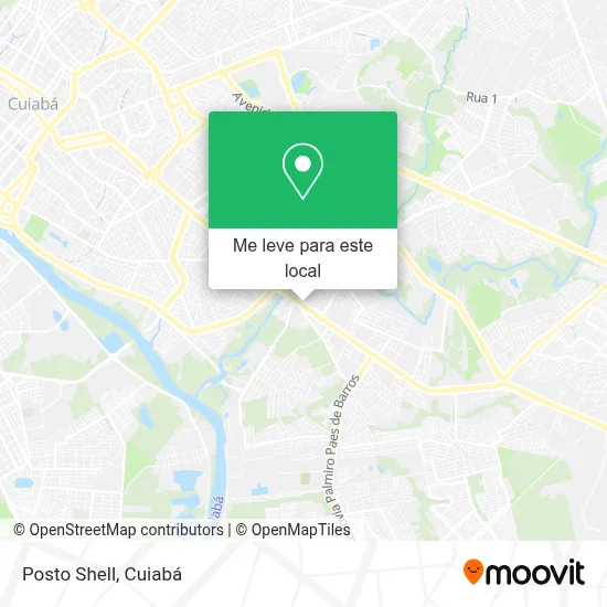 Posto Shell mapa
