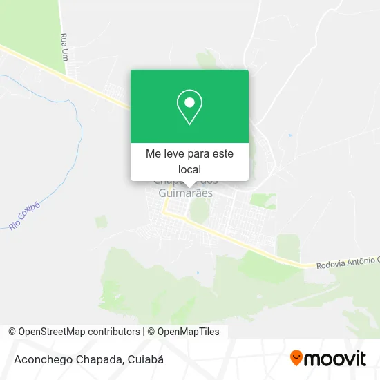 Aconchego Chapada mapa