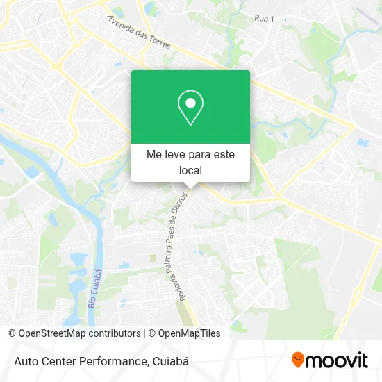 Auto Center Performance mapa