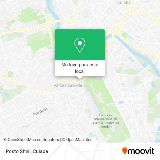 Posto Shell mapa