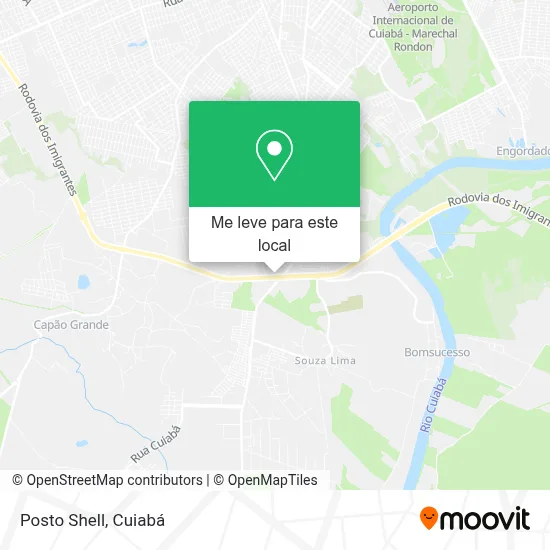 Posto Shell mapa