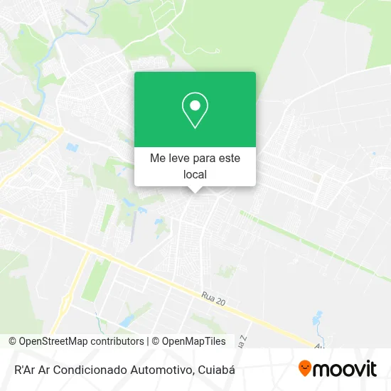 R'Ar Ar Condicionado Automotivo mapa
