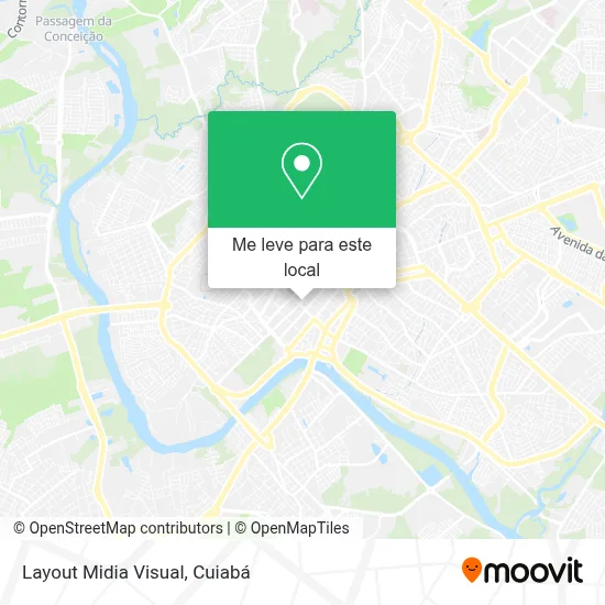 Layout Midia Visual mapa
