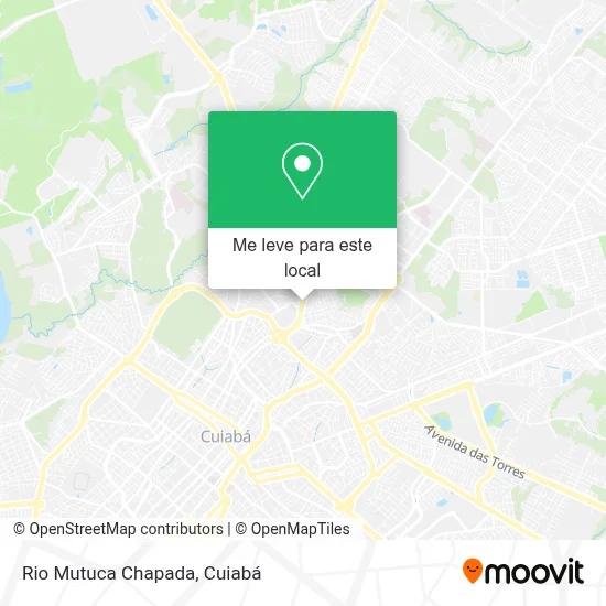 Rio Mutuca Chapada mapa