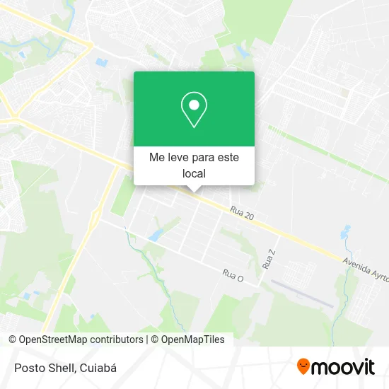 Posto Shell mapa