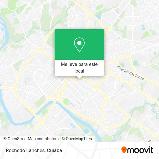Rochedo Lanches mapa