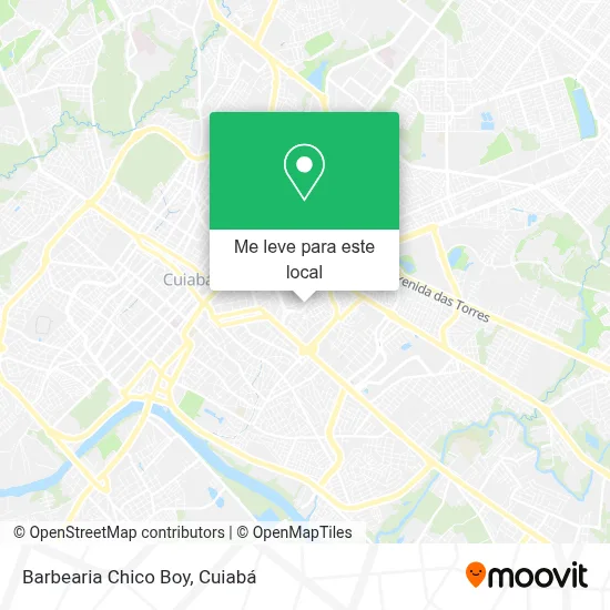 Barbearia Chico Boy mapa