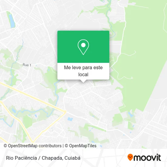 Rio Paciência / Chapada mapa
