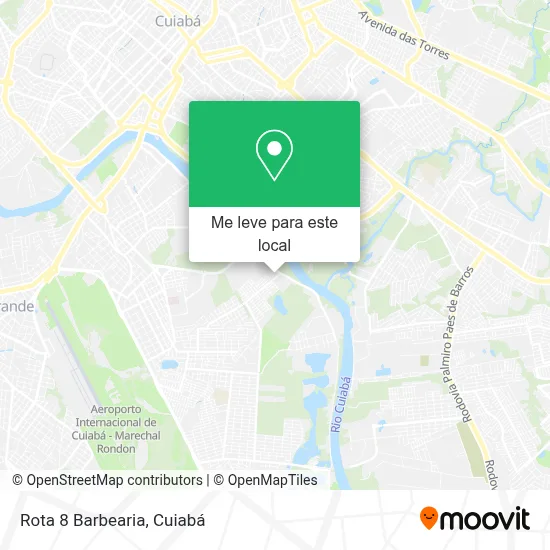 Rota 8 Barbearia mapa