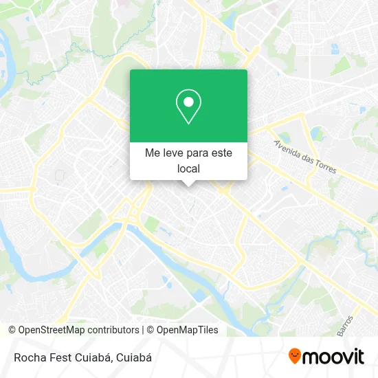 Rocha Fest Cuiabá mapa
