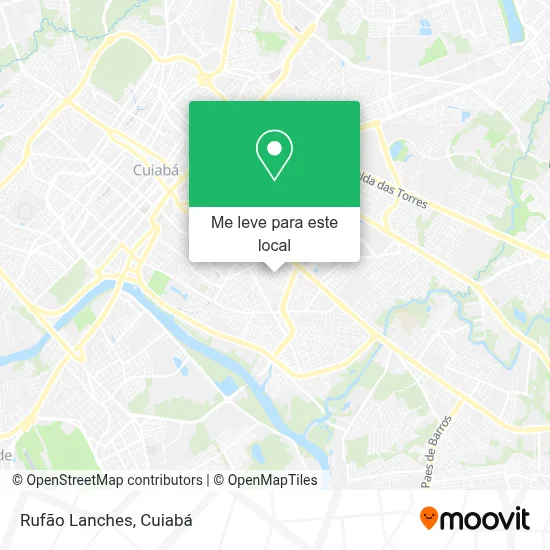 Rufão Lanches mapa