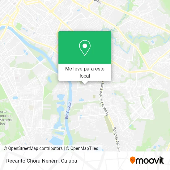 Recanto Chora Neném mapa