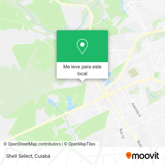 Shell Select mapa