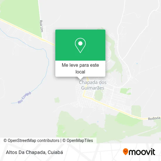 Altos Da Chapada mapa