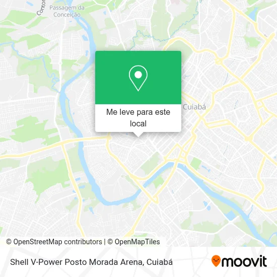 Shell V-Power Posto Morada Arena mapa