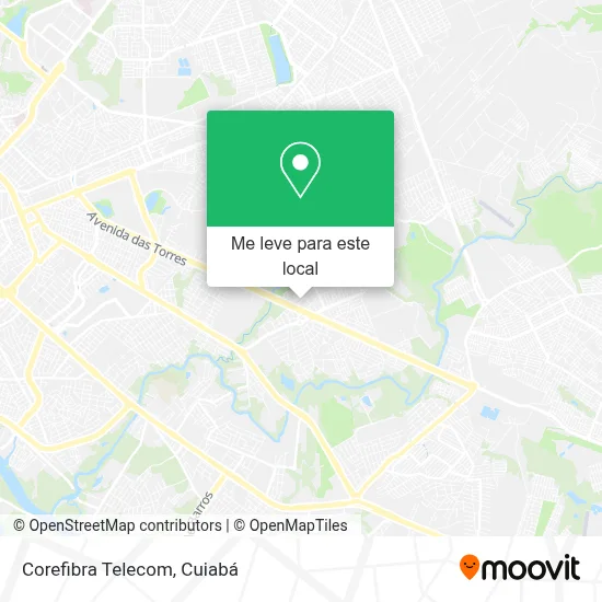 Corefibra Telecom mapa
