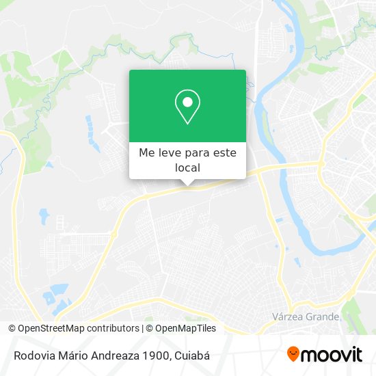 Rodovia Mário Andreaza 1900 mapa
