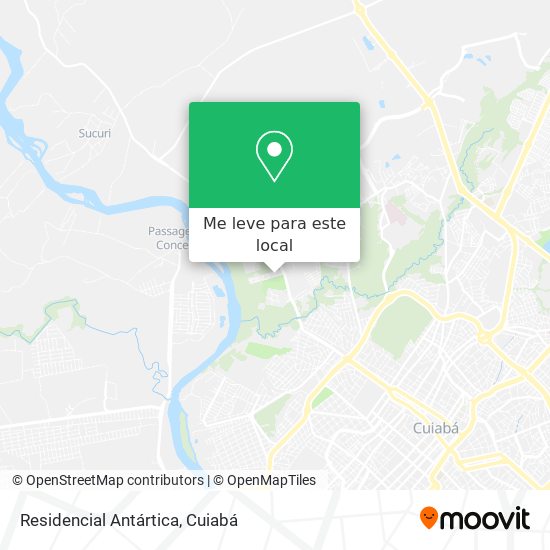 Residencial Antártica mapa