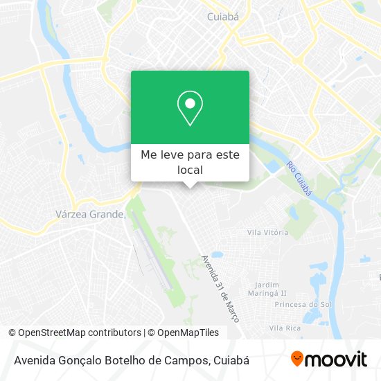 Avenida Gonçalo Botelho de Campos mapa