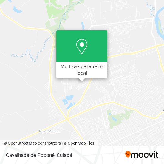 Cavalhada de Poconé mapa