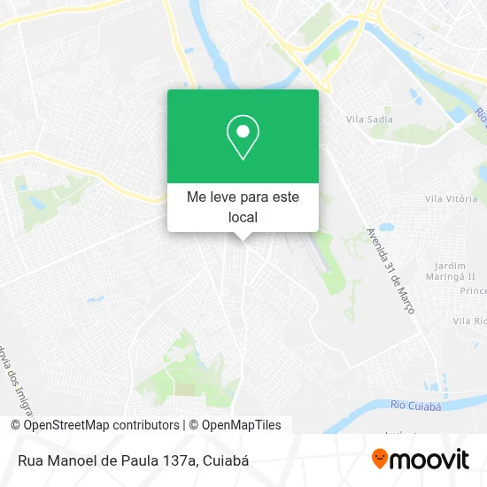 Rua Manoel de Paula 137a mapa