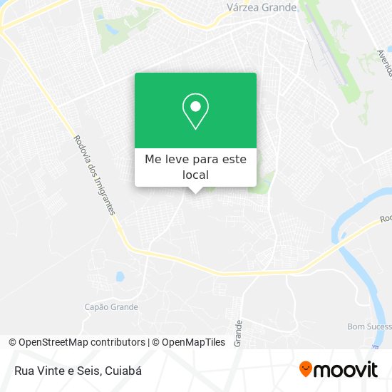 Rua Vinte e Seis mapa