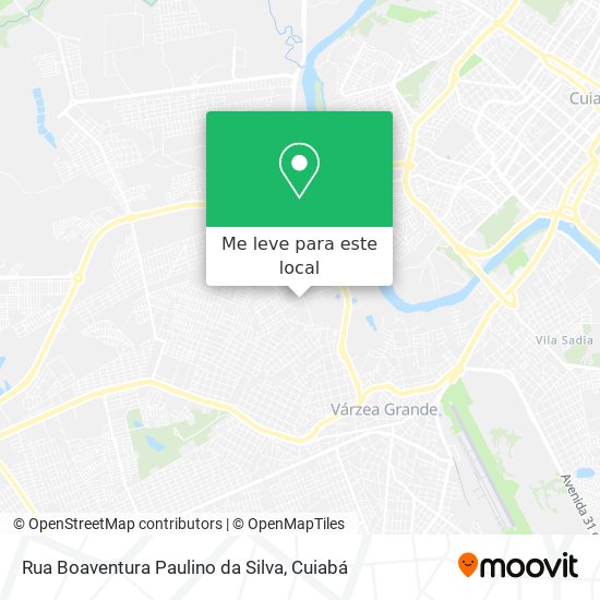Rua Boaventura Paulino da Silva mapa