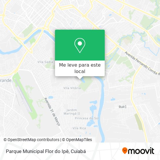 Parque Municipal Flor do Ipê mapa
