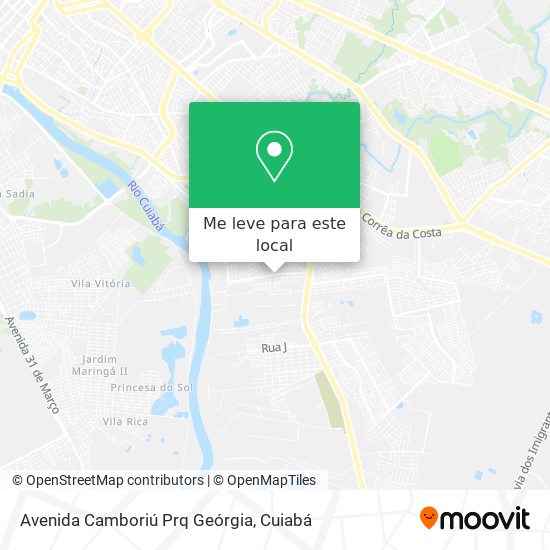 Avenida Camboriú Prq Geórgia mapa