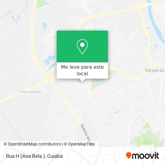 Rua H (Asa Bela ) mapa