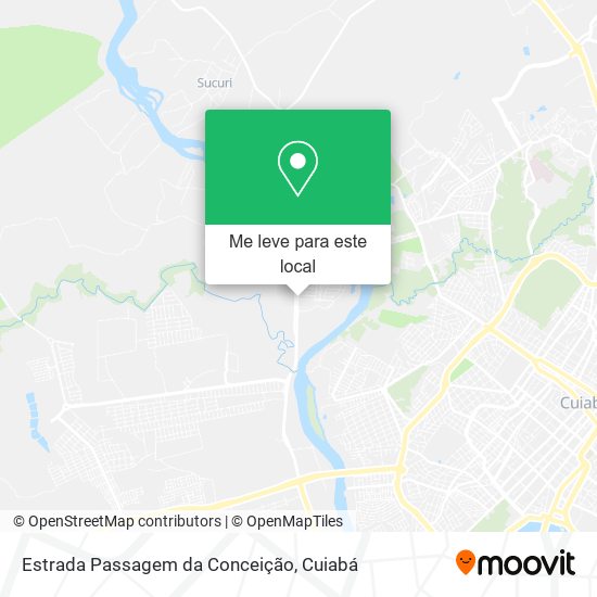 Estrada Passagem da Conceição mapa