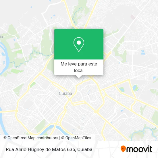 Rua Alirio Hugney de Matos 636 mapa