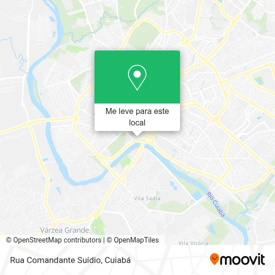 Rua Comandante Suídio mapa