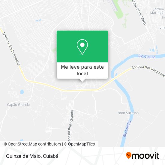 Quinze de Maio mapa