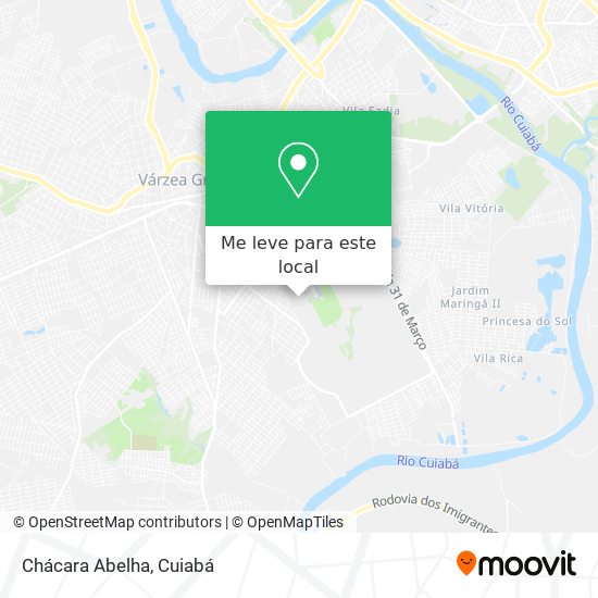 Chácara Abelha mapa