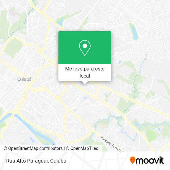 Rua Alto Paraguai mapa