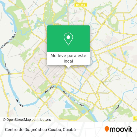 Centro de Diagnóstico Cuiabá mapa