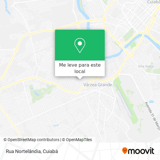 Rua Nortelândia mapa